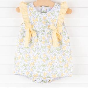 Stitchy Fish | Bows and Buds Yellow Bubble | 12m